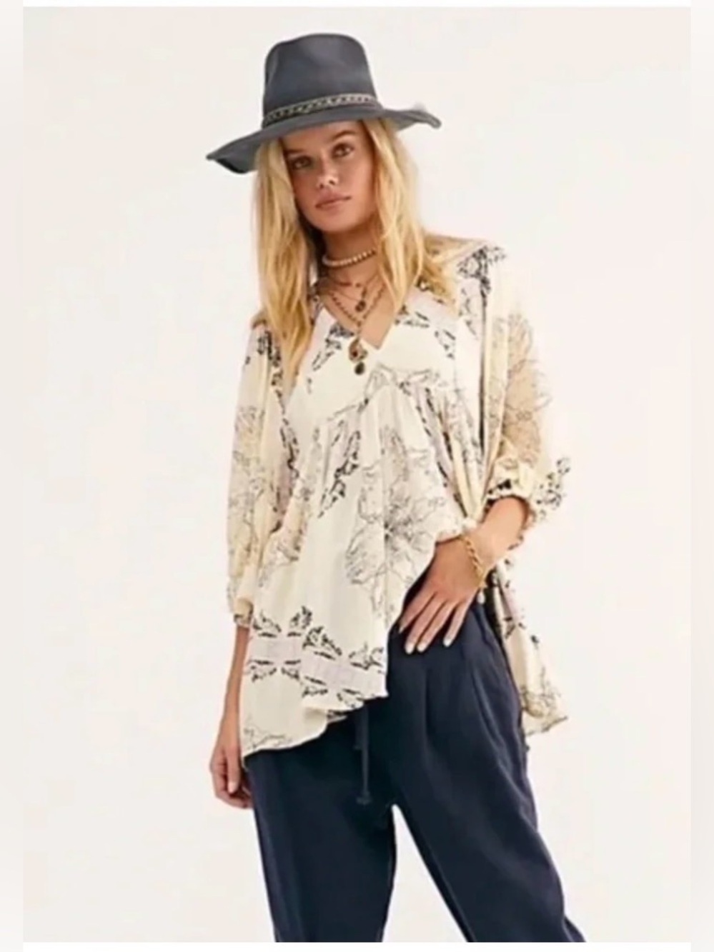 Free People Girl Talk Tunic Top